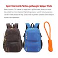 thumbnail image 4 of 8 Pieces Zipper Pull Puller Lightweight Rope Tag Fixer Multi-Purpose Replacement Buckle Bags Suitcase Accessories Textiles Orange Yellow, 4 of 6
