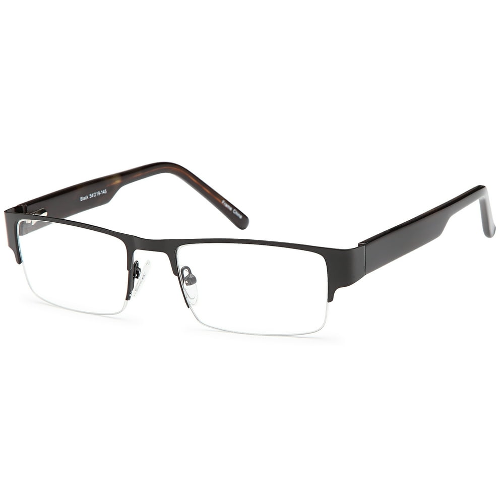 Men's Eyeglasses 54 19 145 Black Metal