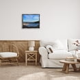 thumbnail image 2 of Stupell Rocky Beach Coast Horizon Sky Landscape Painting Gray Floater Framed Art Print Wall Art, 2 of 6