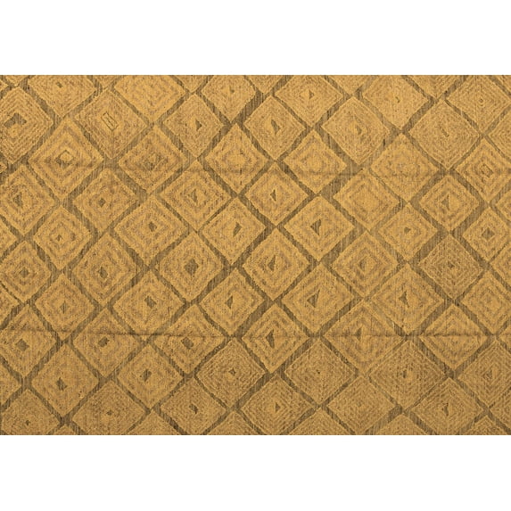 Ahgly Company Machine Washable Indoor Rectangle Abstract Brown Modern Area Rugs, 2' x 4'
