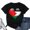 Black, variant on Womens Heart Flag Of Palestine T Shirt T-Shirt Black Small