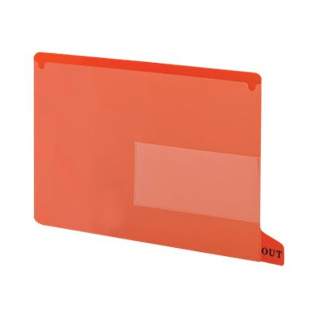 Smead Guides de Fichiers Format Lettre avec Onglets Pré-Imprimés, Rouge, 25 Unités