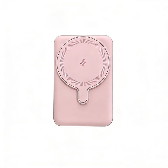 Wireless Power Bank, 10,000mAh Magnetic Portable Charger With Foldable Stand 15W USB C, 15W Fast Charging External Battery Pack For IPhone 15 Pro Max/15 Plus/15 Pro/15, IPhone 14/13/12 Series(Pink)