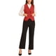 thumbnail image 2 of CHALECO DE TRAJE DE MUJER INSPIRAR CHIC, DOBLE BOTONADURA, CON SOLAPA, VESTIDO DE NEGOCIOS, TALLA XL, ROJO, 2 of 6