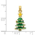 thumbnail image 3 of 14k Enameled Christmas Tree Pendant in 14k Yellow Gold, 3 of 3