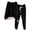 Black, variant on ZZwxWA Women Autumn Tracksuit Loose Warm Drawstring Adjustable Waist Sweatshirt Sweatpants Set for Daily Wear Tax Free Weekend