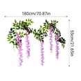 thumbnail image 3 of Wozhuo Artificial Flower Vine 180cm Fake Plumeria Hanging Decor for Living Room Wall Ceiling, 3 of 6