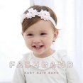 thumbnail image 5 of Baby Girl Headband White Flower Headband Cute Elastic Baby Tiara Crystal Toddler Hair Accessories For Little Baby Girls, 5 of 5