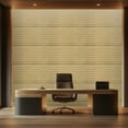 thumbnail image 3 of Dundee Deco 3D Wall Panels, PVC, Faux Wood in Gold, Sample 6 in X 6 in, 3 of 6