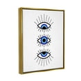 thumbnail image 4 of Stupell Industries Three Evil Eyes Pattern Abstract Painting Gold Floater Framed Canvas Art Print Wall Art, 25 x 31, 4 of 10