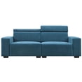 thumbnail image 3 of Shunda K 87*34.2'' 2-Seater Sectional Sofa Couch with Multi-Angle Adjustable Headrest, Spacious and Comfortable Velvet Loveseat for Living Room,Studios, Salon, 3 of 9