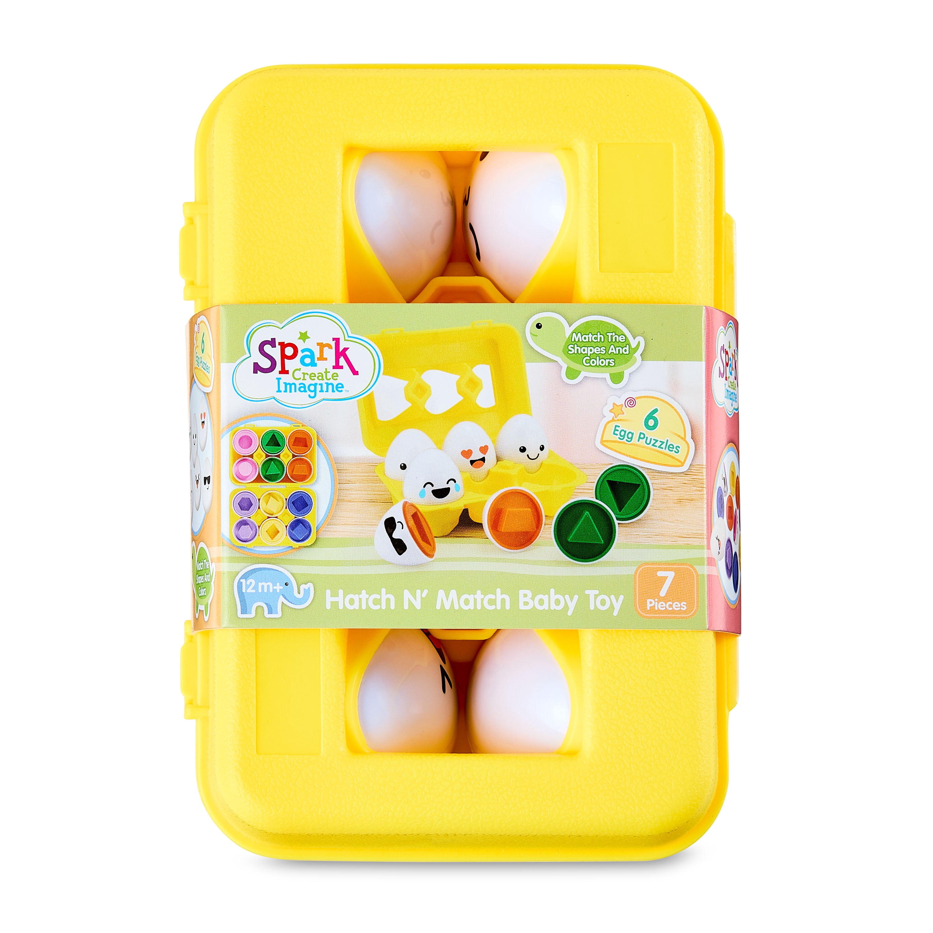 Spark Create Imagine Hatch and Match Baby Toy, Multicolor, 7 Pieces