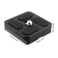 thumbnail image 2 of Quick Release Plate Camera Tripod Ball Head head plate camera Adapter 1/4 Thread Universal Alloy Camera Mount, PU40, 2 of 8