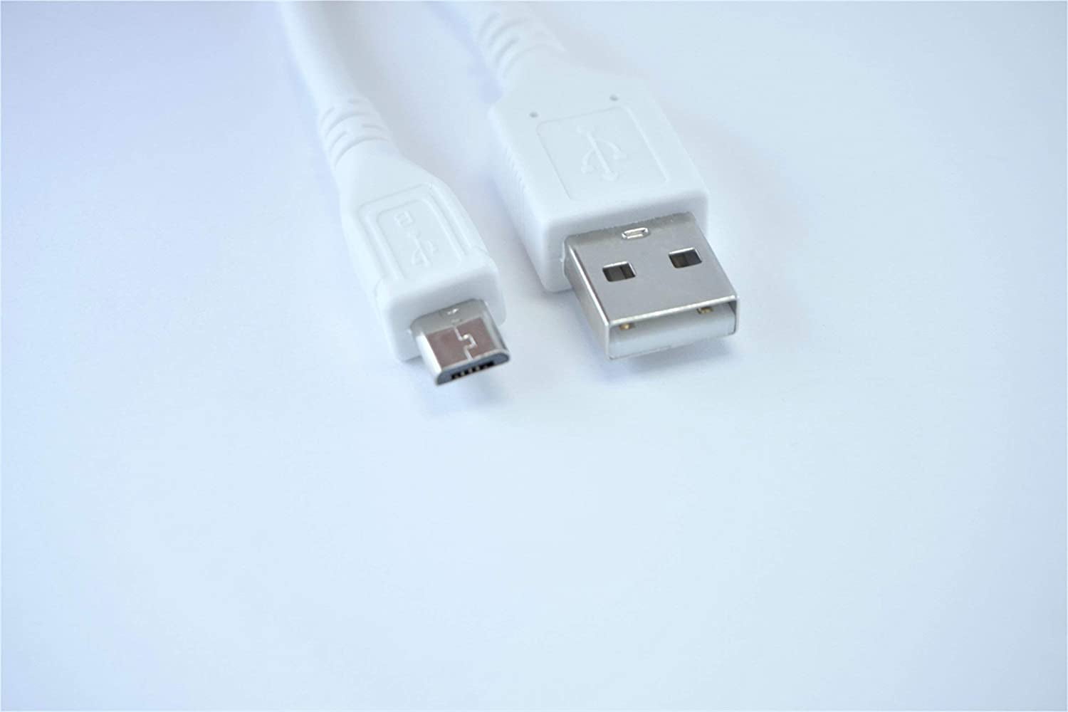 OMNIHIL 30FT White High Speed Micro-Usb 2.0 Cable Compatible with Anker PowerCore 13000 Model: A1215