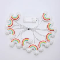 CASAFUN Rainbow Fairy String Lights, Led Warm White Xmas Indoor,Fairy Lights Battery Powered Wall Light Wedding Party Home Christmas Nursery Gift Bedroom Decoration