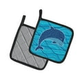 thumbnail image 2 of Caroline's Treasures Dolphin Pair of Pot Holders, 2 of 2