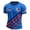 Blue, variant on Men's USA Independence Day T-Shirt with Flag Shield & Stripes – Patriotic Short Sleeve Crewneck Tee for 4th of July, Sports Events & Casual Wear – Relaxed Fit Summer Top (S-XXXL)