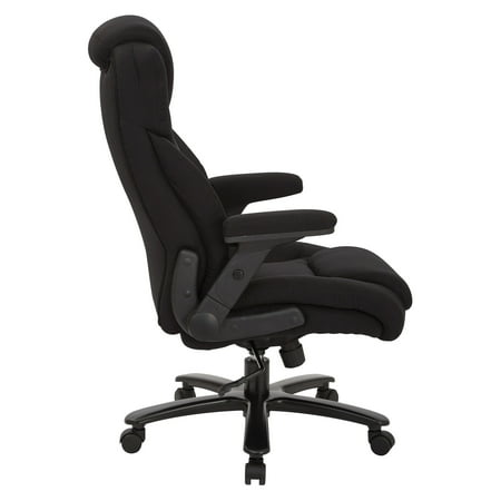 Pro-line II - Big and Tall 5-Pointed Star Fabric Executive Chair - Black