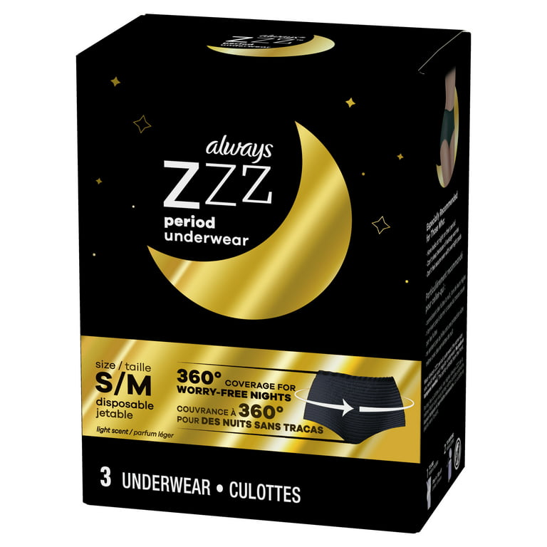 Always zzz overnight period underwear or pads for women offer at Guardian  Pharmacy