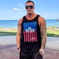 thumbnail image 3 of 5% Nutrition Black Tank Top, Sleeveless Muscle Shirt, Gym Top for Men, Bodybuilding Men's Activewear, 3 of 4