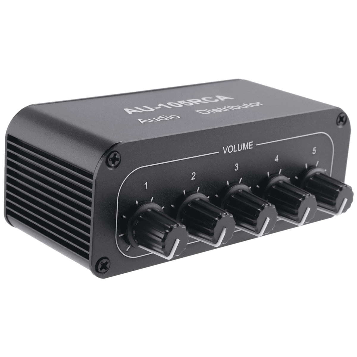 Stereo Audio Mixer 1 Input 5 Output Multi-Channel Source Distributor Interface for Power Amplifiers
