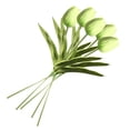 thumbnail image 4 of Mini flor artificial oficina en casa decoración floral fiesta de boda decorativa PU flor falsa, púrpura claro 5 piezas Speravity ZHF0582-06B, 4 of 6
