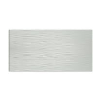 FASÄDE Waves Horizontal 4-foot x 8-foot PVC Wall Panel in Gloss White