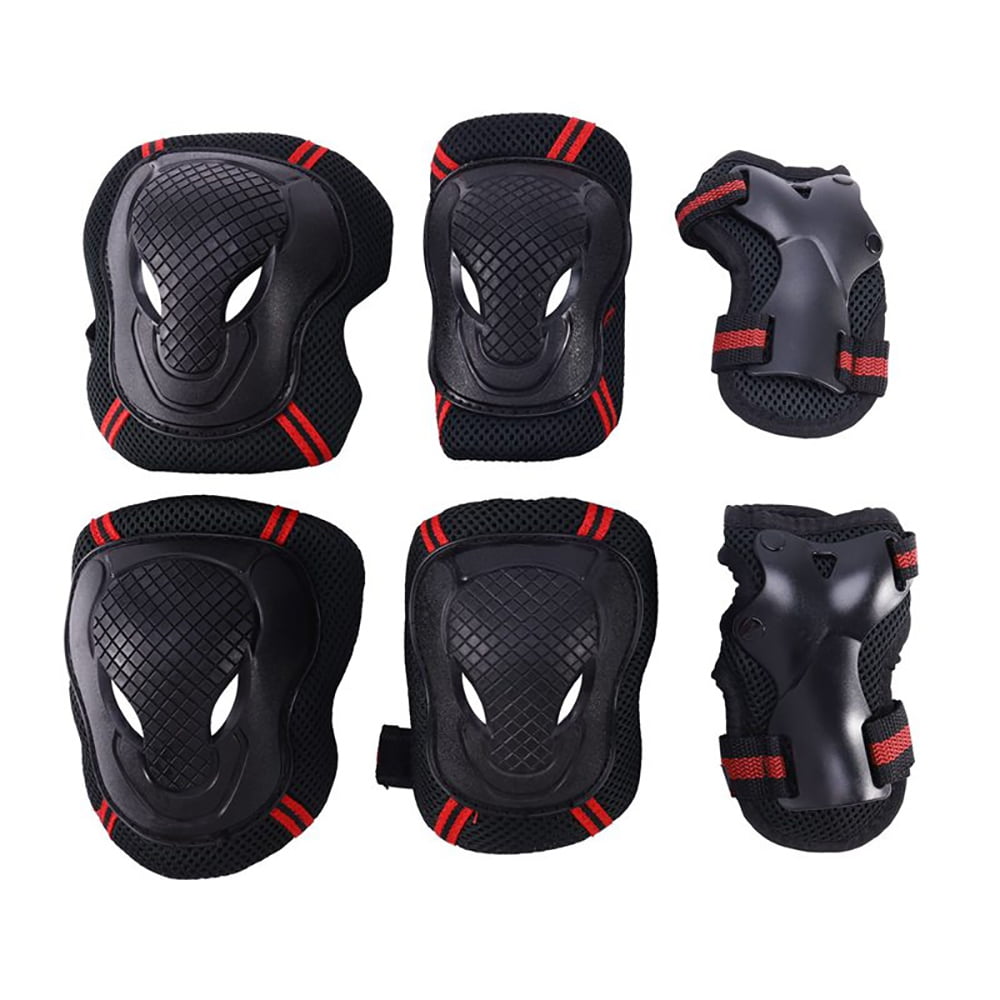 Elbow Wrist Knee Pads Sport Safety Protective Gear Guard for Kids Adult SkatingC 