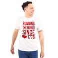 thumbnail image 3 of USA Pride America Running the World Men's Graphic T Shirt Tees Brisco Brands M, 3 of 6