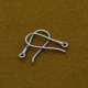 thumbnail image 4 of 1 Par de Pendientes de Ganchos Perfecl Pendientes de Alambre Francés para Accesorios Y Componentes de Joyería de Bricolaje K Blanca Ganchos de Plata de Ley 925, 4 of 8