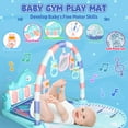 thumbnail image 4 of UUSUOO Baby Play Mat Baby Gym,Kick and Play Piano Gym,Tummy Time Activity Mat with 5 Infant Sensory Baby Toys,Infant Toys Piano Baby Play Mat Music & Light Newborn Infant Gifts for 0-3 6 9 12 Months, 4 of 8