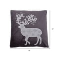 thumbnail image 3 of Vickerman Decorative 18" x 18" Nordic Deer Pillow, 3 of 3