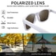 thumbnail image 3 of Gafas de sol Joopin Trendy con lentes azules polarizadas cuadradas de gran tamaño, 3 of 6