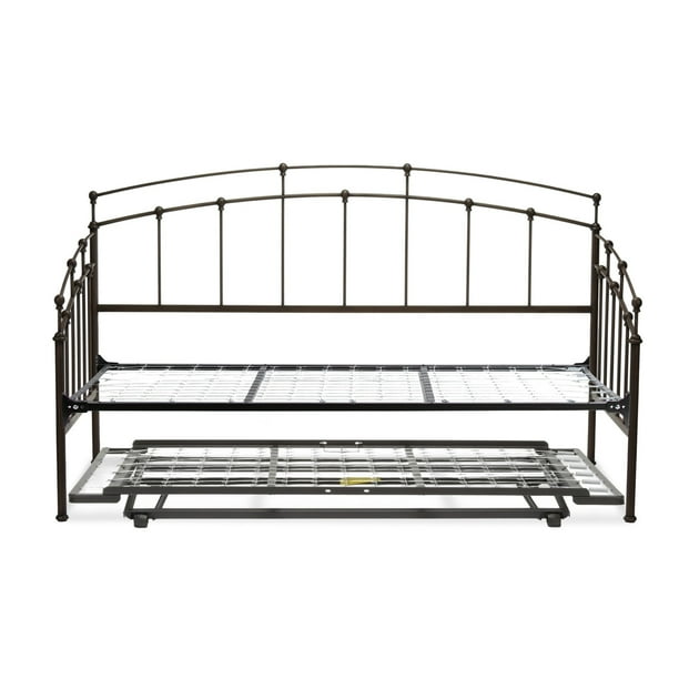 Fenton Complete Metal Daybed with Link Spring Support Frame and PopUp