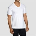 thumbnail image 3 of MENS 6 PACK CLASSIC V-NECK T-SHIRTS - WHITE, M, Assorted, 3 of 3