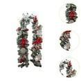 thumbnail image 6 of Baoblaze Christmas Garland 5.9ft Front Door Hanging Decor for Ceremony Red White, 6 of 8