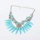 thumbnail image 5 of Gargantilla Collar Colgante de Cadena Monedas Estados Babero Color Turquesa Grueso, 5 of 8