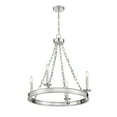 thumbnail image 4 of Polished Nickel Four Light Chandelier from the Seville Collection, 4 of 7