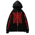 thumbnail image 1 of WILLBEST Sudaderas con Capucha y Sudaderas para Hombre, Diseño Punk Oscuro, Chaqueta con Capucha De Manga Larga y Esqueleto para Uso Informal Mediana​​, 1 of 2