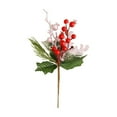 thumbnail image 2 of 6pcs Artificial Christmas Picks with Berries,Holiday Greenery Stems for Floral Arrangements,DIY Crafts,Christmas Tree Decorations,Winter Centerpieces and Home Holiday Decor, Pine Branches, 2 of 4