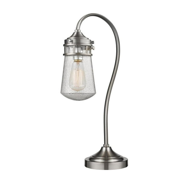 1 Light Table Lamp in Tiffany Style 6 inches Wide By 20.5 inches High-Brushed Nickel Finish Bailey Street Home 372-Bel-2272615