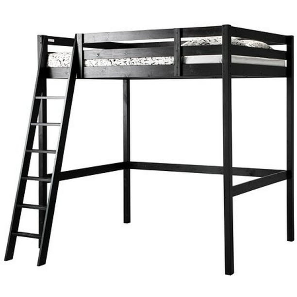 Ikea Full Double Size Loft Bed Frame, Ikea Loft Bed With Desk Measurements In Inches
