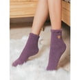 thumbnail image 2 of 5 Pairs Womens Fuzzy Fluffy Cozy Warm Super Soft Slipper Socks Microfiber 3-8 Pairs Home Socks For Christmas, 2 of 5