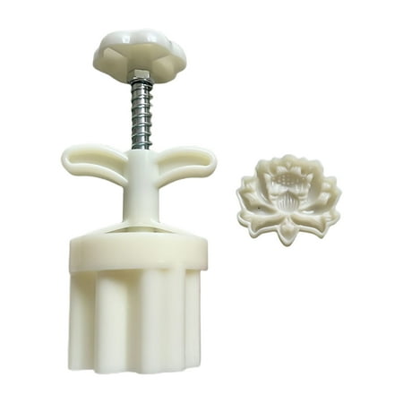

50g Cute Lotus Shape Plastic Mooncake Molds Mooncake Mould DIY Baking Accessories Kitchen Gadget for Mid-Autumn Festival