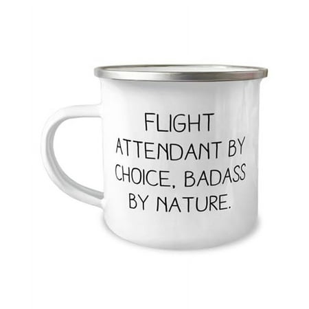

Nice Flight attendant Gifts FLIGHT ATTENDANT BY CHOICE Flight attendant 12oz Camper Mug From Team Leader Gifts For Coworkers Funny Flight Attendant Gifts Pilot Gifts Airplane Gifts Aviation