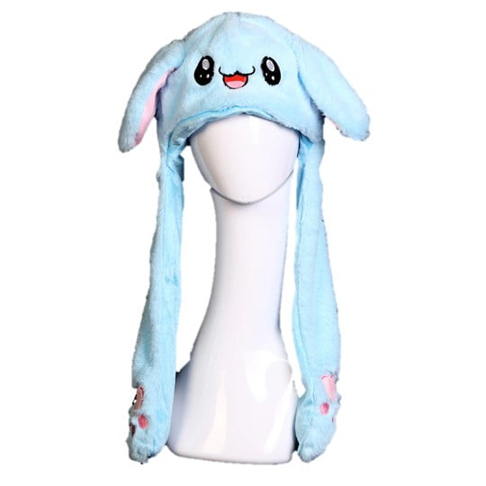 Gorro De Conejo Bts Kpop Azul Con Orejas En Movimiento BTS AZUL