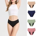 thumbnail image 2 of Ropa interior para la menstruación para mujeres, bragas hipster a prueba de fugas, de tiro medio, sin fugas laterales., 2 of 8