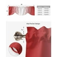 thumbnail image 6 of Fsddascl Red Ombre Tie Up Valance Curtains for Windows, Kitchen Curtains Window Treatments, Red White Gradient Modern Abstract Art Short Window Shades Valances for Bedroom Bathroom Cafe 60"x18", 6 of 7