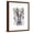 Brown Frame, variant on Art.com Rabbit Time Art Print by Fab Funky, Brown Frame Wall Art, 17" x 21"