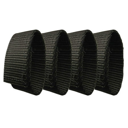 Black Long Strap - Fusion Tactical Military Police Patrol Belt Keeper Adjustment Velcro Strap Loop 1.75